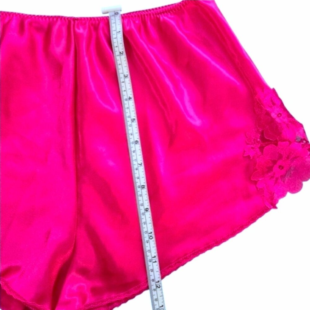 Vintage Laura Faye Satin Pajama Set with Lace - Picture 7 of 11
